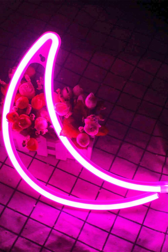 Moon Ay Neon Duvar Dekoru