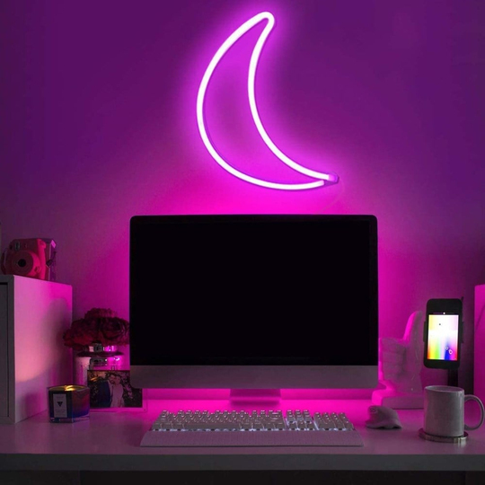 Moon Ay Neon Duvar Dekoru