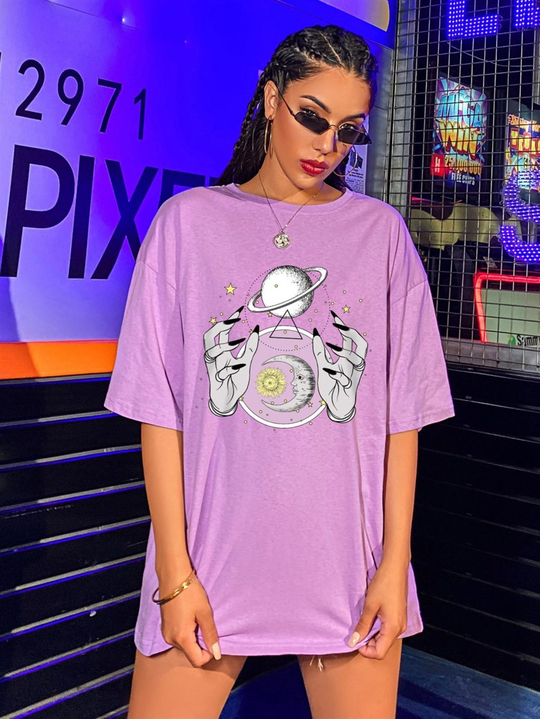 Mor Oversize Galaxy T-Shirt
