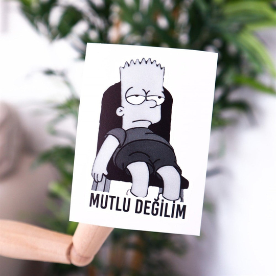 Mutlu Değilim Sticker