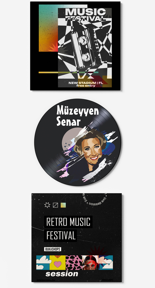 Müzeyyen Senar Plak Duvar Dekoru
