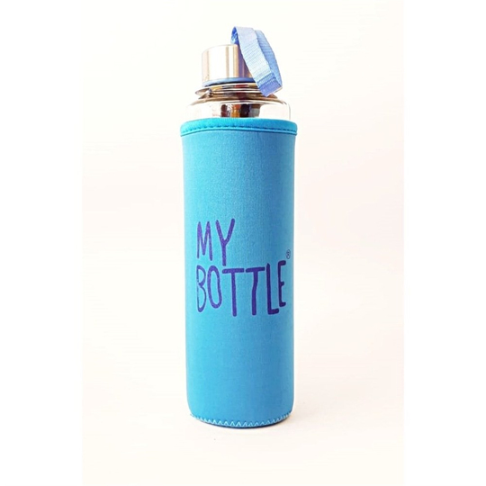 My Bottle Renkli Kılıflı Cam Matara 470 ml