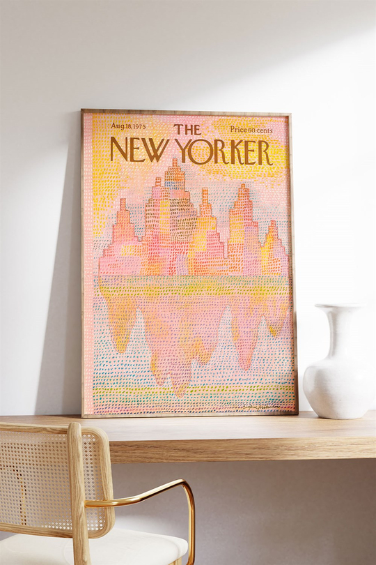 New Yorker Aug Tablo, Poster - Çerçevesiz