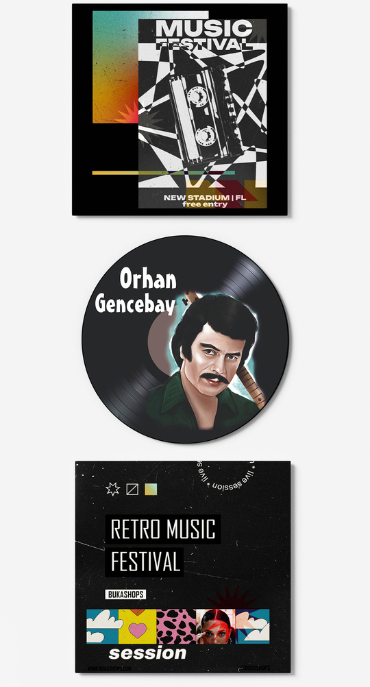 Orhan Gencebay Plak Duvar Dekoru