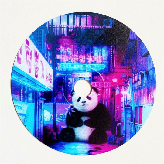 Panda Cd Boyama Dekor