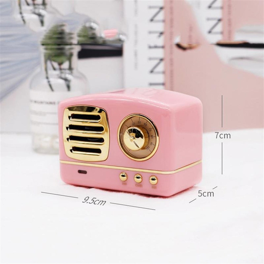 Pembe Retro Nostaljik Mini Radyo Bluetooth Radyo/usb/sd Speaker