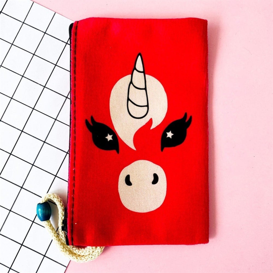Pembe Unicorn Bez Kalemlik