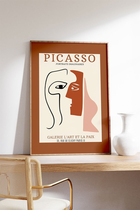 Picasso Musee Dantibes 3'lü Tablo, Poster Seti - Çerçevesiz