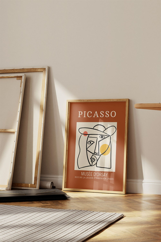 Picasso Musee Dantibes 3'lü Tablo, Poster Seti - Çerçevesiz