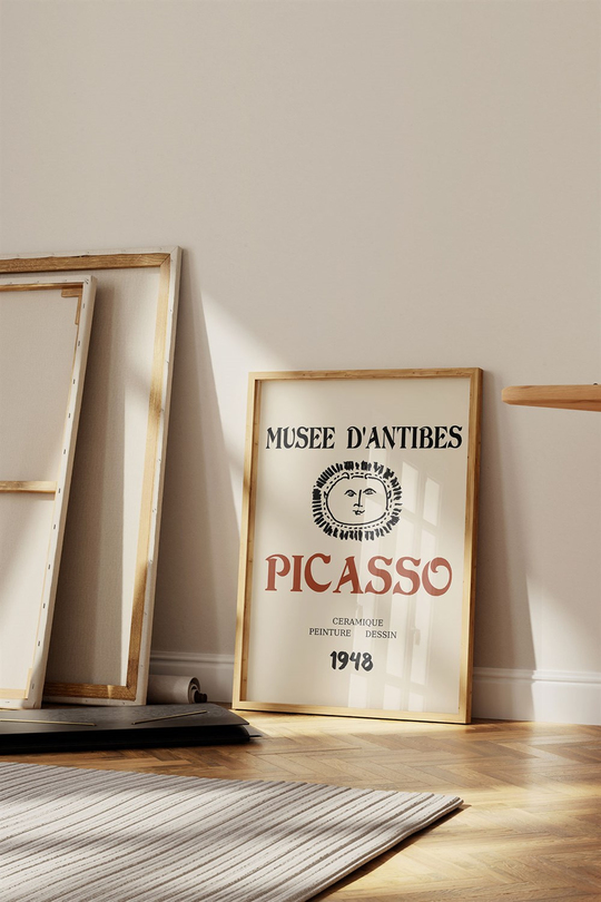Picasso Musee Dantibes 3'lü Tablo, Poster Seti - Çerçevesiz