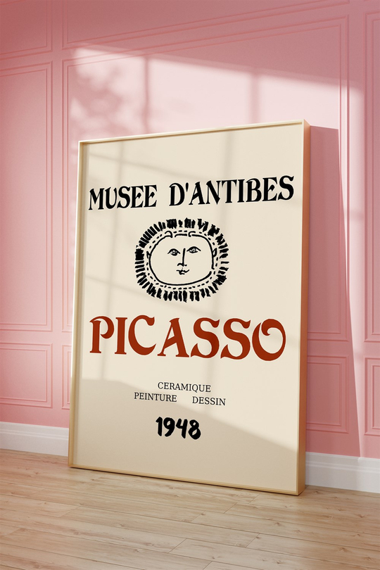 Picasso Musee Dantibes 3'lü Tablo, Poster Seti - Çerçevesiz