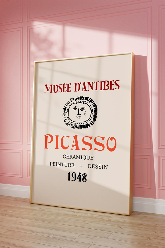 Picasso Orange Tablo, Poster - Çerçevesiz