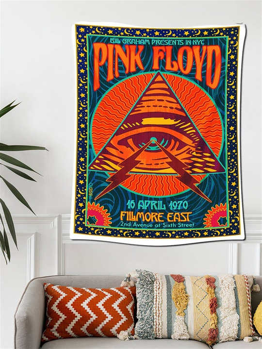 Pink Floyd Kadife Duvar Halısı 70x100 cm