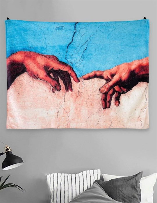 Renkli Michelangelo Duvar Halısı 70x90 cm