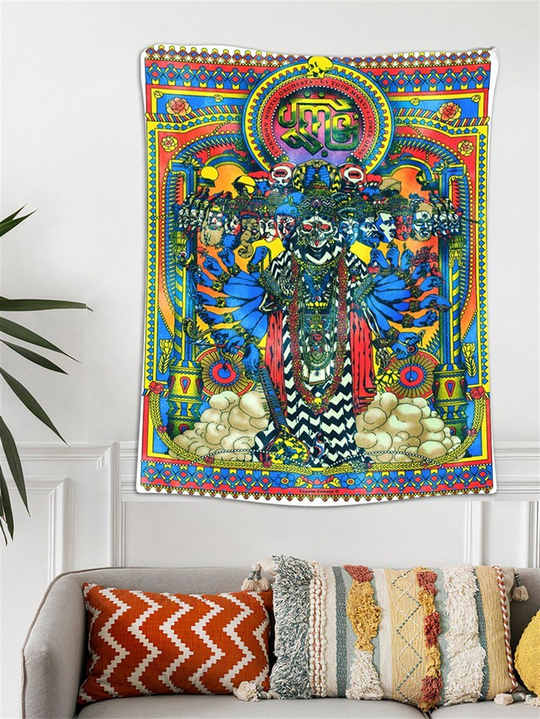 Renkli Orkestra Kadife Duvar Halısı 70x100 cm