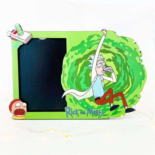 Rick And Morty Ahşap Çerçeve