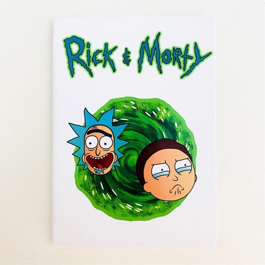 Rick And Morty Defter Lastikli Orta Boy
