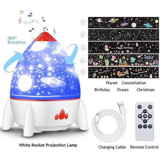 Roket Projektör Gece Lambası