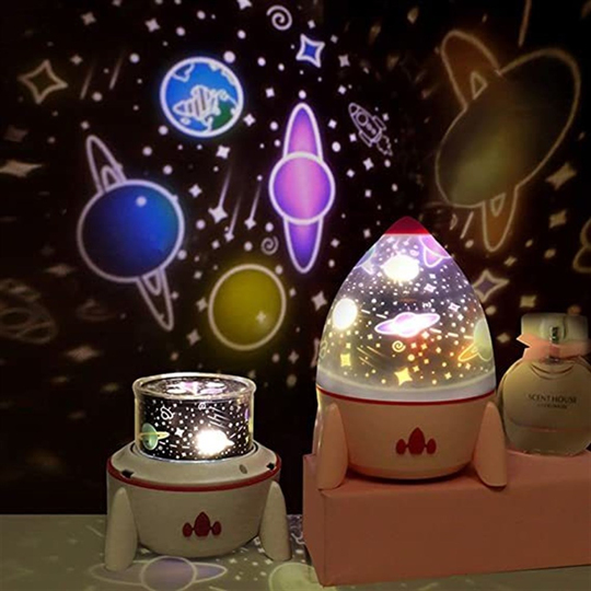 Roket Projektör Gece Lambası