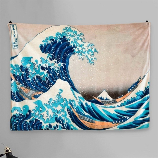 Sarı Dalga Duvar Halısı 70x90 cm