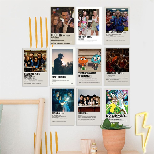 Series Duvar Posteri Seti