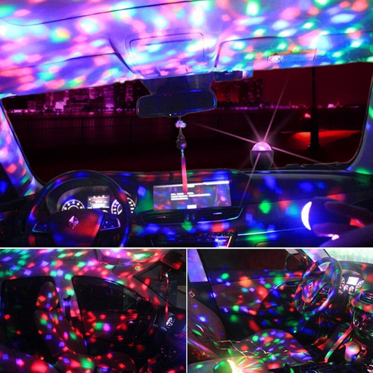 Sese Duyarlı Mini Disko Topu Projektör