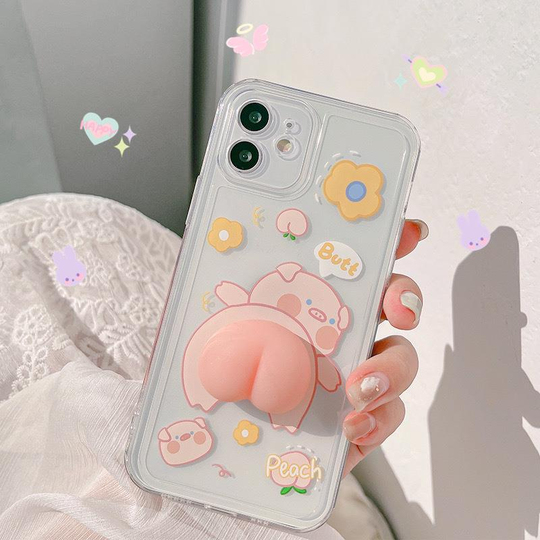 Sevimli Şeffaf Iphone 11 Telefon Kılıfı 