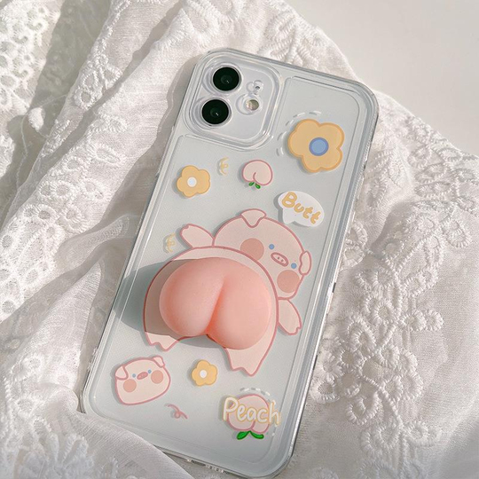 Sevimli Şeffaf Iphone 11 Telefon Kılıfı 