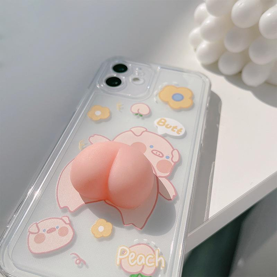 Sevimli Şeffaf Iphone 11 Telefon Kılıfı 
