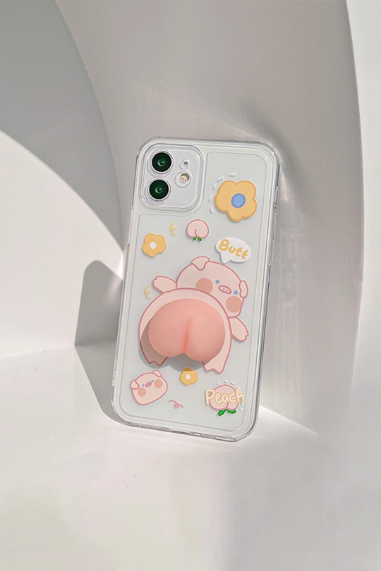 Sevimli Şeffaf Iphone 11 Telefon Kılıfı 