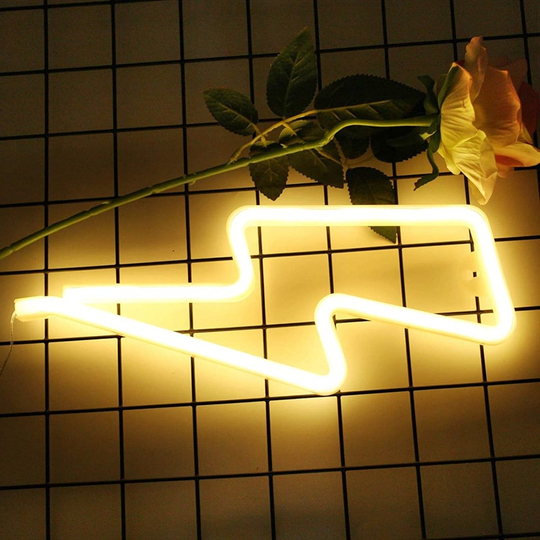Şimşek Neon Duvar Dekoru