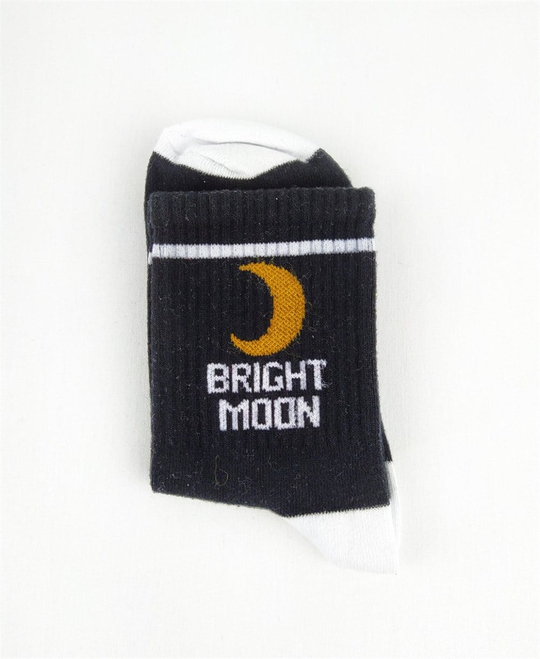 Siyah Bright Moon Çorap
