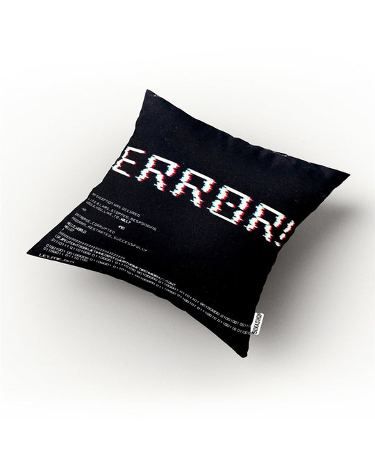Siyah Error Yastık