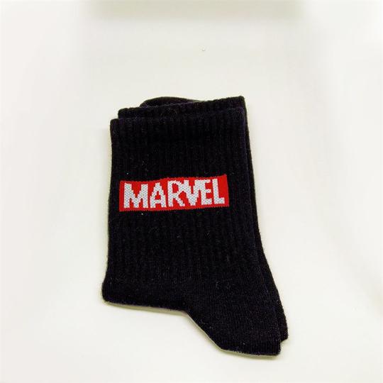 Siyah Marvel Çorap