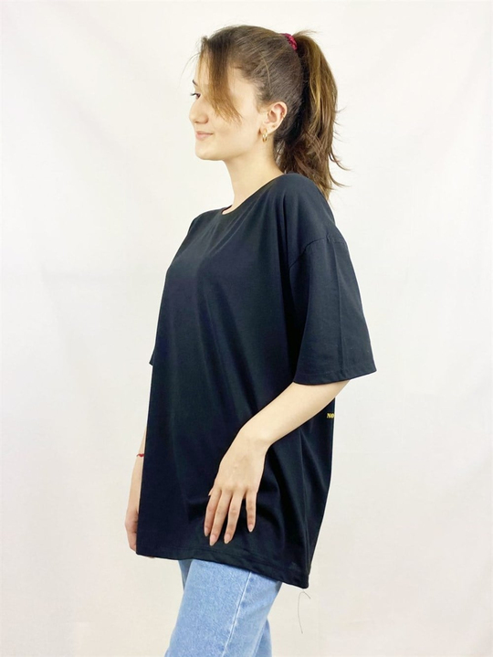 Siyah Papatya T-Shirt