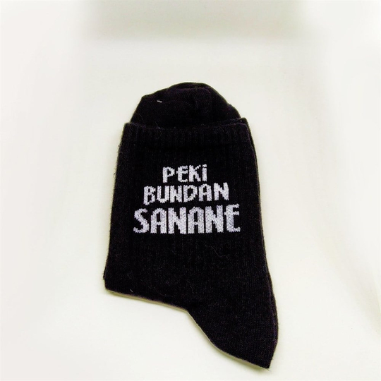 Siyah Sanane Çorap