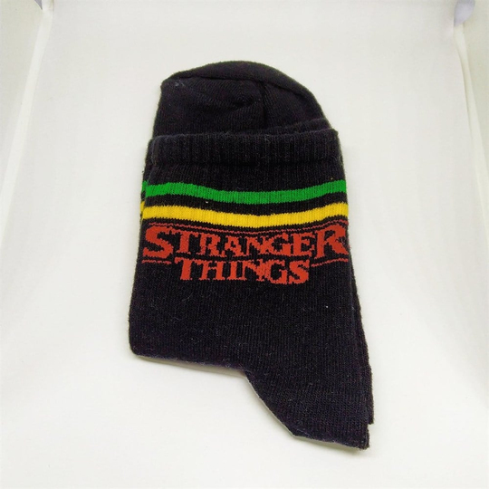 Siyah Stranger Things Çorap