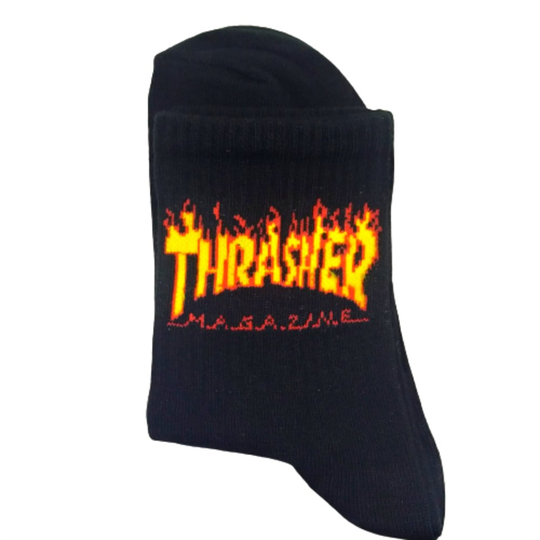 Siyah Thrasher Çorap