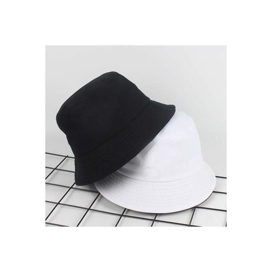 Siyah ve Beyaz Balıkçı Şapka (Bucket Hat)