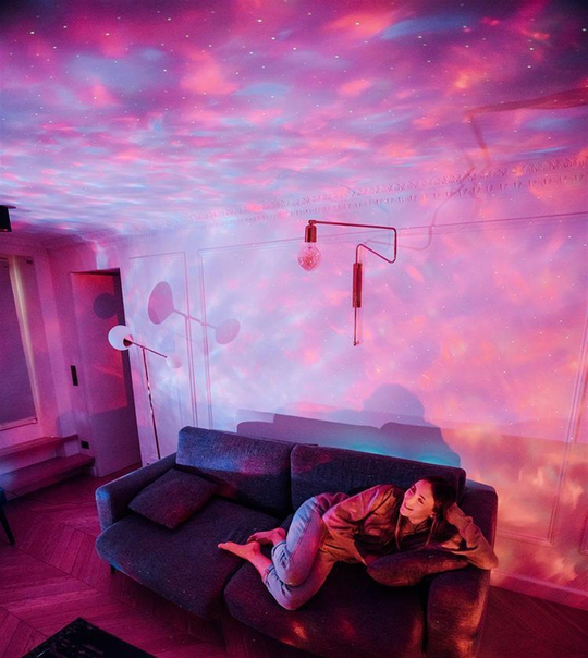 Starry Projektör Hoparlör Gece Lambası