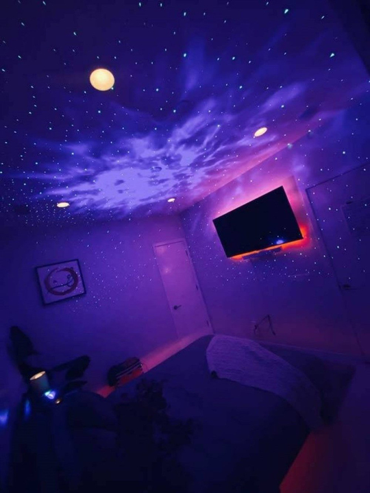 Starry Projektör Hoparlör Gece Lambası