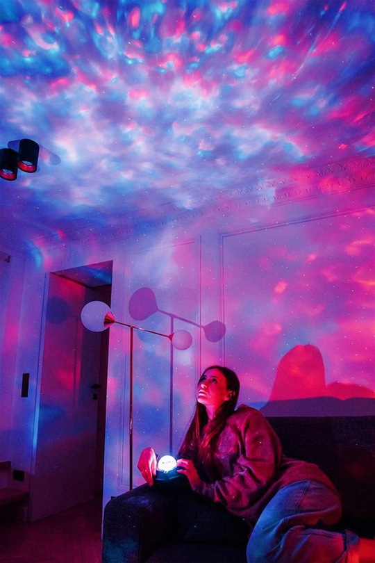 Starry Projektör Hoparlör Gece Lambası
