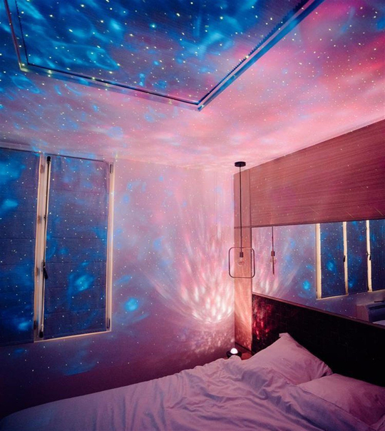Starry Projektör Hoparlör Gece Lambası