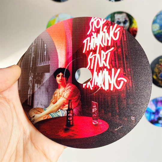 Stop Thinking Cd Boyama Dekor