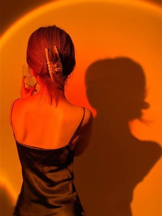 Sunset Gökkuşağı Gün Batımı Gece Lambası 16 Renk Kumandalı