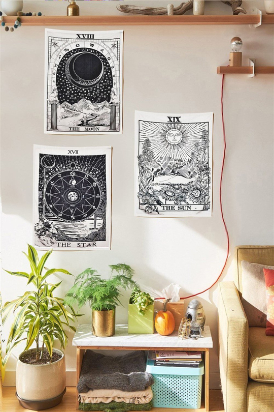 Tarot 3 'lü Duvar Halısı Seti