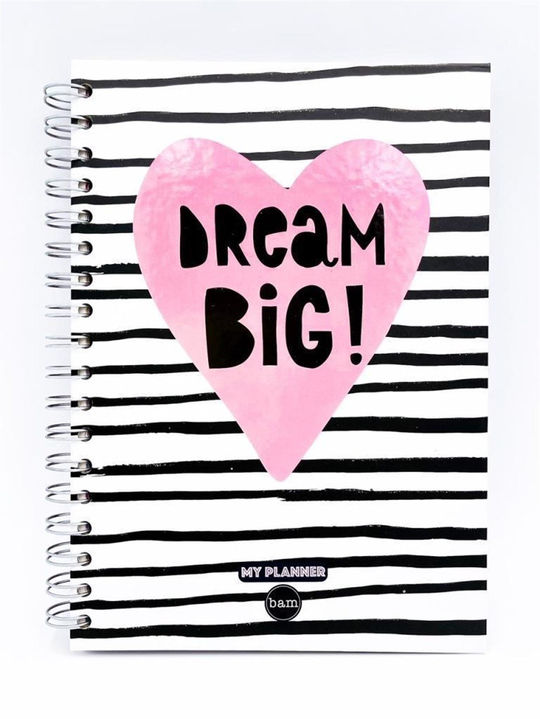 Telli Planlayıcı Defter Ajanda - Dream Big