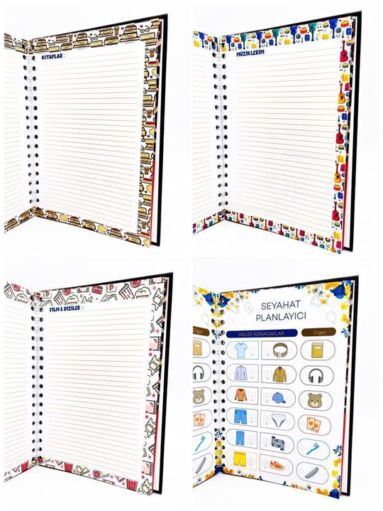 Telli Planlayıcı Defter Ajanda - Space