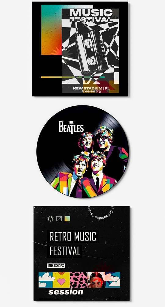The Beatles Plak Duvar Dekoru