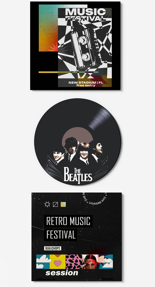 The Beatles Plak Duvar Dekoru